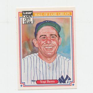 Yogi Berra 1987 Leaf Candy City Team #H2 New York Yankees Baseball card